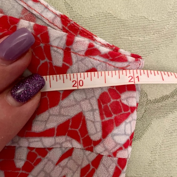 MICHAEL Michael Kors Jumpsuit Swim Cover Up Adjustable Sheer Coral Red Mosaic M - Picture 10 of 16